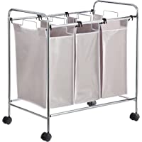 Amazon Basics - Organizador de la colada con 3 cestos